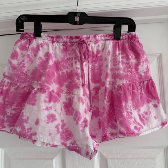 STARK X Pink Tie Dye Cotton Drawstring Shorts M - Picture 6 of 11